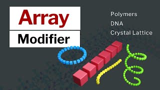 Array Modifier  Blender 3D [upl. by Auod318]