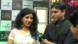 Meet Jodhas Real Life Akbar  Jodhas Sridevis Chandni look  Telly Awards 2014 RED CARPET [upl. by Lash]