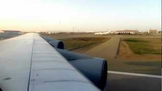 Iran Air Boeing 747100 Take Off from Tehran Iran  Window View [upl. by Dorene]