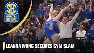 Florida Gators Leanne Wong earns GYM SLAM with PERFECT 10 on floor 👑  ESPN College Gymnastics [upl. by Maiocco]