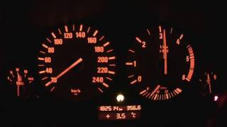 BMW 525 tds E39 143hp acceleration [upl. by Guenevere]