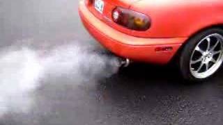 CorkSport Miata Drift Exhaust reving up [upl. by Aynosal]