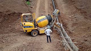 Encasing on water pipe line and Thrust block By Azex Florey Pipe ke upar kaise concrete kiya jata h [upl. by Nerahs]