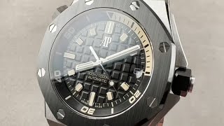 Audemars Piguet Royal Oak Offshore Diver White Gold 42mm 15720CNOOA002CA01 LE of 300 Watch Review [upl. by Acsirp231]