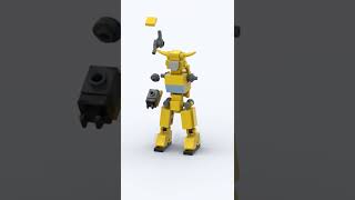 LEGO Bumblebee Style Mech Transformer G1 Building Animation shorts legomech [upl. by Ransom]