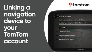 Linking a navigation device to your TomTom account [upl. by Affra]
