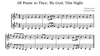 All Praise to Thee my God this Night  Unadorned Trumpet Hymn [upl. by Jacobo594]