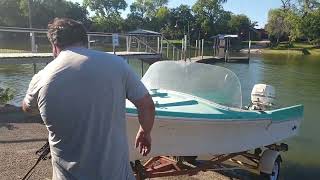 I BLEW MY JOHNSON 1959 Classic boat rebuild [upl. by Adnulahs]