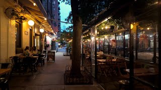 A NYC Summer Walk at Dusk in Greenwich Village  4K HDR [upl. by Atnek]