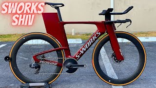 SPECIALIZED SWORKS SHIV SRAM 1x12 THE FASTEST TRIATHLON BIKE OUT [upl. by Pedrick]