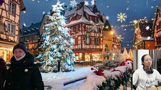 Christmas Village In The First Snow Of The Season Is So Beautiful🎄Music To Help Relax On Christmas [upl. by Neirad]