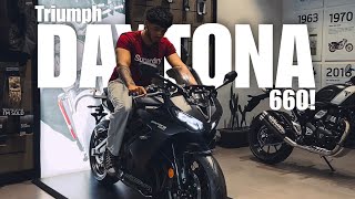 TRIUMPH DAYTONA 660🔥  BETTER THAN CBR 650R  DETAILED VIDEO🔥 [upl. by Ahtanaram389]