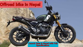 Upcoming Triumph Scrambler 400x offroad bike in Nepal with all specificationsprice and launch date [upl. by Eessej]