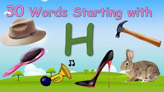 30 Words Starting with Letter H  Letter H words  Words that starts with H [upl. by Latonia]