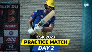 CSK 2023  All CSK Players Play Practice Match For IPL 2023  Ben Stokes Dwaine Pretorius Jadeja [upl. by Ecirrehs]