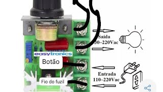 Adaptação de Dimmer na máquina de algodão doce [upl. by Nnyleve84]