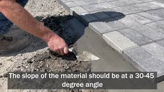 How to Keep Pavers in Place with Concrete [upl. by Yral]