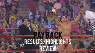 WWE Payback 2013 Full Show ResultsHighlights and Review 3 New Champions Rob Van Dam Returns [upl. by Alejo]