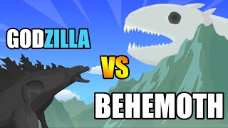 Godzilla vs Behemoth  Godzilla vs Trevor Giants  Kaiju Animation [upl. by Elena]