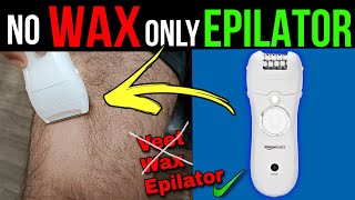 Hair Removal MachineEpilator How To Use An Epilator How To Remove Hair Live Demo amp Results [upl. by Orat]