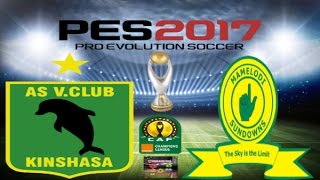 PS4 PES 2017 Gameplay AS Vita Club vs Mamelodi Sundowns HD [upl. by Karil]