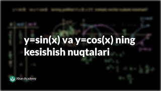 ysinx va ycosx ning kesishish nuqtalari  Trigonometriya [upl. by Candace]