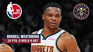 TOP PLAYS from Russell Westbrooks Denver Nuggets preseason debut  NBA on ESPN [upl. by Aanas]