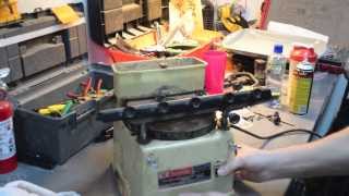 Makita 9820 Electric Sharpener  Restoration of waterstone sharpening machine [upl. by Anujra180]