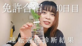 免許合宿編￤10日目￤運転適性診断結果 [upl. by Droc]