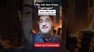 Wer hat Jesu Kreuz getragen Widerspruch in der Bibel jesus gott bibel yeshua religion kreuz [upl. by Siegler]