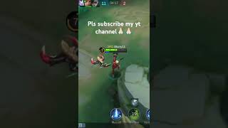 Pls subscribe my yt channel officialchannel mlbbchannel mlbb mobilelegendsbangbang [upl. by Aicenat]