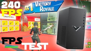 Fortnite Creative Fps Test on HP Victus 15L Gaming Desktop Gameplay [upl. by Airotal]