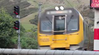 Railfaning in Pukerua bay Plimmerton and waterloo [upl. by Nyrraf965]