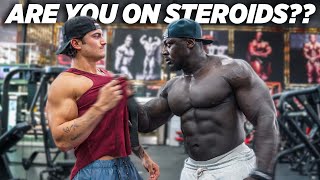 ARE YOU ON STEROIDS  EXPOSING BODYBUILDERS [upl. by Llenel]