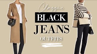 CLASSIC ways to wear a CLASSIC pair of BLACK Jeans [upl. by Adnohsed]