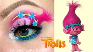 Trolls Poppy Makeup Tutorial [upl. by Elpmet199]