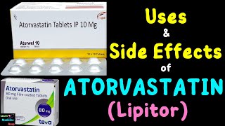 Atorvastatin Lipitor – Side Effects Uses Mechanism of Action Dosage Interactions Warnings [upl. by Alleunam]