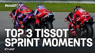 Top 3 TissotSprint moments 🏃  2024 ThaiGP [upl. by Ylsew89]