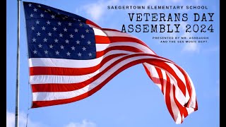 VETERANS DAY 2024  Saegertown Elementary School Music Department [upl. by Nodmac]