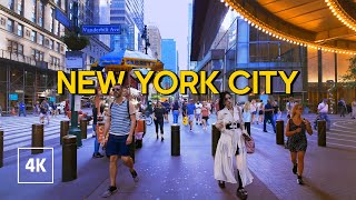 4k New York City Walk  Summer in Manhattan NYC [upl. by Kurth547]