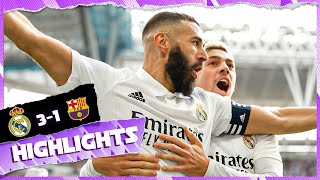 Real Madrid 31 FC Barcelona  ElClásico HIGHLIGHTS  LaLiga 202223 [upl. by Neils]