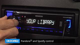 Kenwood KMMBT222U Display and Controls Demo  Crutchfield Video [upl. by Akeemat]