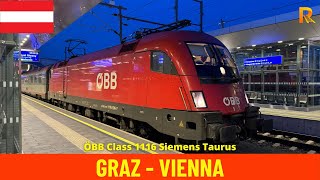 Cab Ride Graz  Vienna Southern Railway and Pottendorfer line  Austria train drivers view 4K [upl. by Nelson]