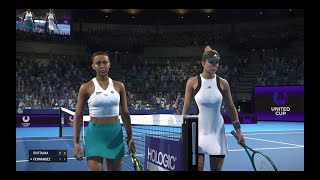 TIEBREAK PS5 Elina Svitolina Vs Leyla Fernandez Sydney Expert difficulty Version 1 000 003 [upl. by Etrem485]