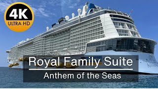 Luxury Experience Royal Family Suite On Anthem Of The Seas 2024  Royal Caribbean [upl. by Airrat]