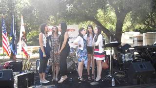 CIMORELLI rehearsing The Star Spangled Banner at the Malibu Navy Days BBQ June 2011 [upl. by Bobbee469]