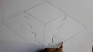 How to Draw 3D Steps  MAGESTICARTISTRY01 [upl. by Dnalon]