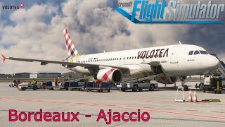 A320ceo Volotea  Bordeaux BOD to Ajaccio AJA [upl. by Naejamron232]