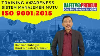 Online Training Membedah ISO 90012015  Sistem Manajemen Mutu [upl. by Ardnuhsor]