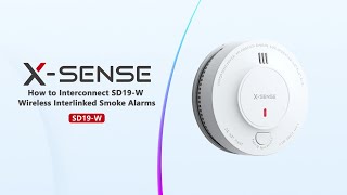 How to Interconnect SD19W Wireless Interlinked Smoke Alarms？ [upl. by Geraud]